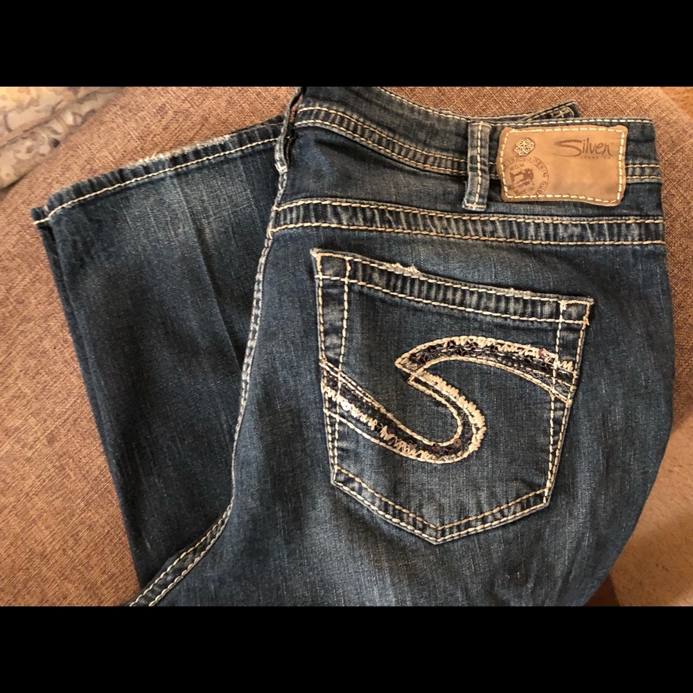 Silver Boyfriend Jeans